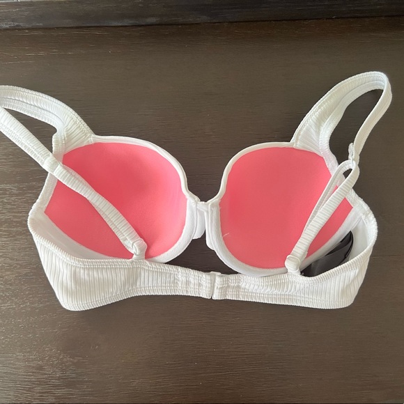 VS pink bathing suit top - white push up - Picture 2 of 4